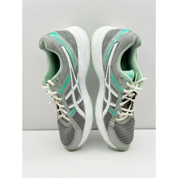 Size 9 - Asics Gel Contend 3 Womens Gray Green Comfort Running Shoes T5G5Q - Picture 6 of 8